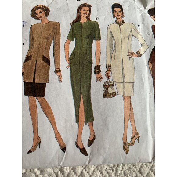 Vogue Misses Dress Tunic Skirt Sewing Pattern 1288 Sz 8 - 10 - Uncut - Picture 3 of 9